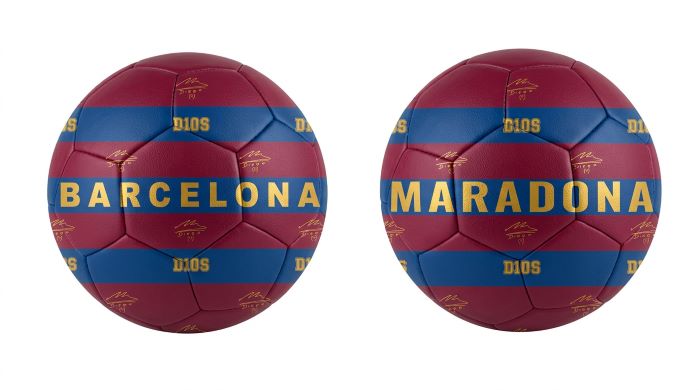 (Mis 5) Pallone MARADONA Barcelona (Blu/Grana)…x25